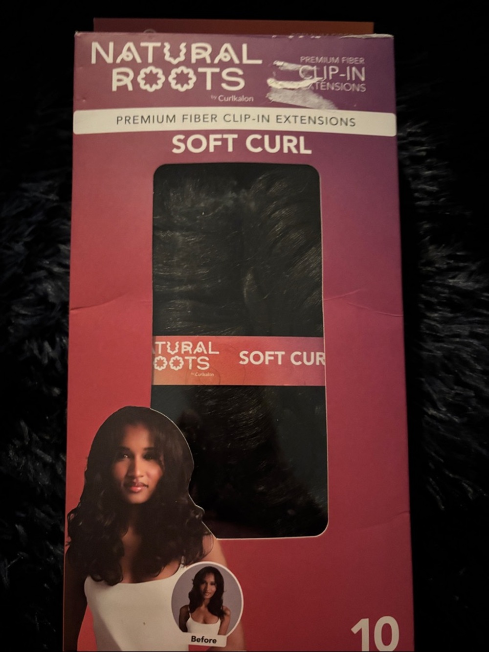 Soft Curl Clip-In Hair Extensions - Black
